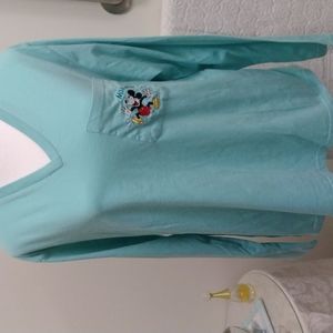 Disney large long sleeve sleep tee, or who says sleep? Morning! Ladies Large EUC